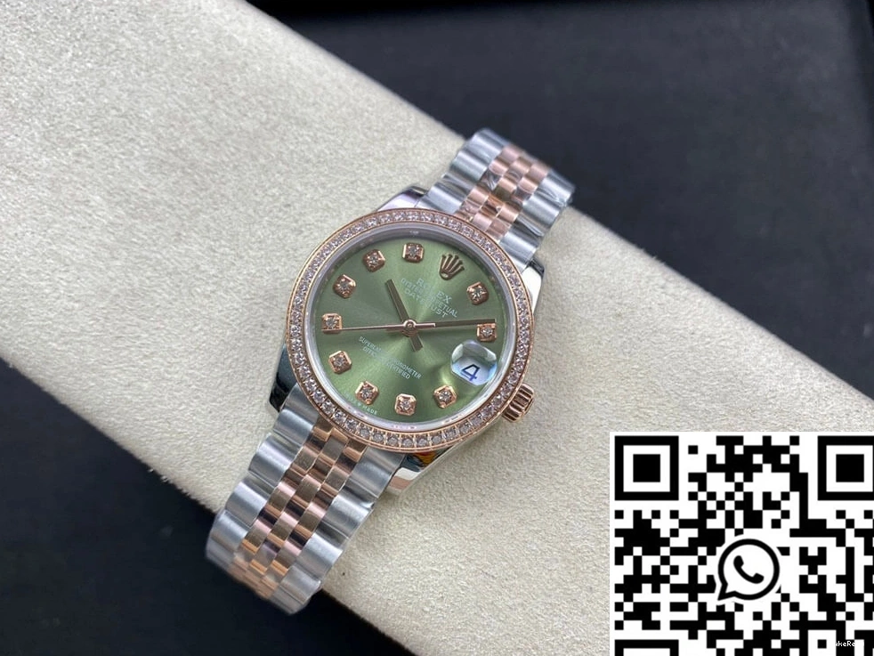 Dial EW Green Datejust Factory Rolex Diamond-set 31MM 0206